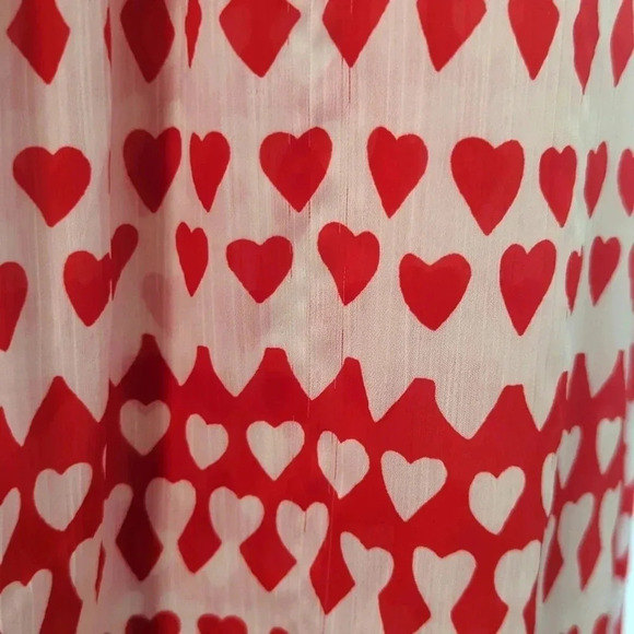 Kate Spade Chemise Red Hearts Bows - Picture 7 of 7